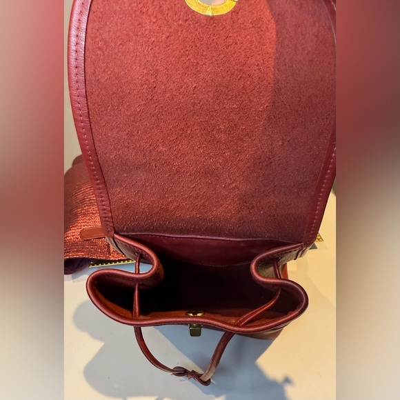 Coach Vintage Daypack Red Leather Gold Hardware 1996 9960 - Picture 5 of 7
